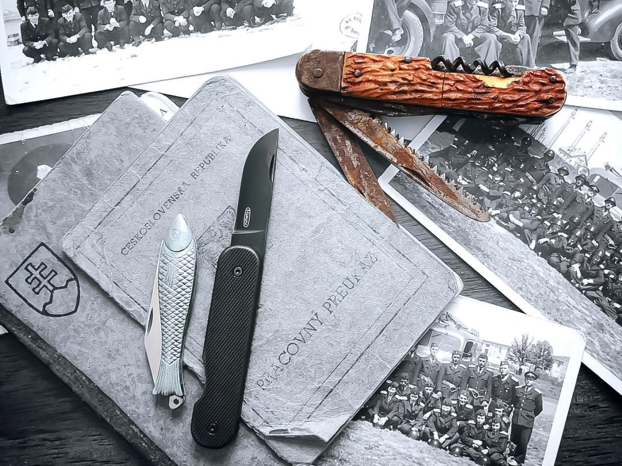 Mikov Fischmesser und Mikov Fixir – historische Aufnahme